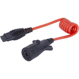 70086 7-Way Round to 4-Way Flat Trailer Plug Adaptor with 18 Inch Flexible Cable